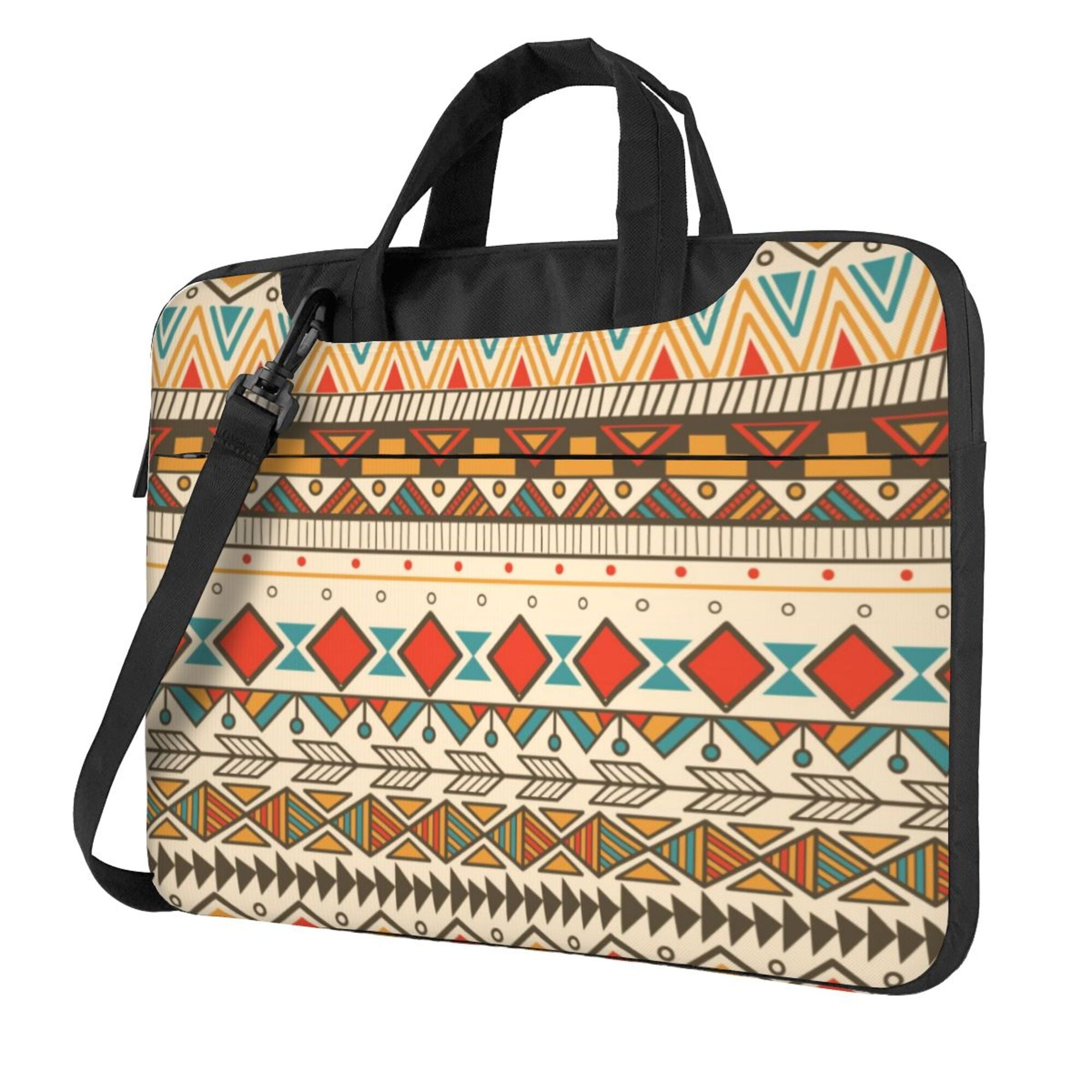 ZICANCN Laptop Case 13 inch Bohemian Ethnic Abstract Floral Work Shoulder Messenger Business Bag for Women and Men Walmart