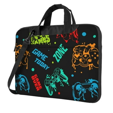ZICANCN Laptop Case 13 inch, Colorful Gamepad Controller Work Shoulder Messenger Business Bag for Women and Men