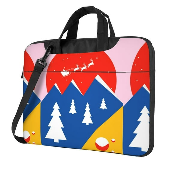 ZICANCN Laptop Case 13 inch, Elegance Snow Drift Christmas Work Shoulder Messenger Business Bag for Women and Men