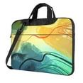 thumbnail image 1 of ZICANCN Laptop Case 13 inch, Hand Painted Abstract Watercolor Work Shoulder Messenger Business Bag for Women and Men, 1 of 9