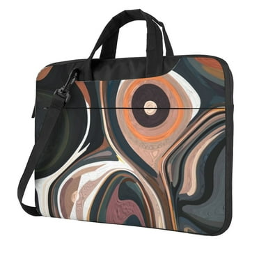 ZICANCN Laptop Case 13 inch, Splash Blue Ink Abstract Paint Work Shoulder Messenger Business Bag for Women and Men