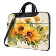 thumbnail image 1 of ZICANCN Laptop Case 13 inch, Sunflower Floral Abstract Botanical Work Shoulder Messenger Business Bag for Women and Men, 1 of 9