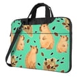 thumbnail image 1 of ZICANCN Laptop Case 14 inch, Autumn Leaves Forest Capybara Work Shoulder Messenger Business Bag for Women and Men, 1 of 7