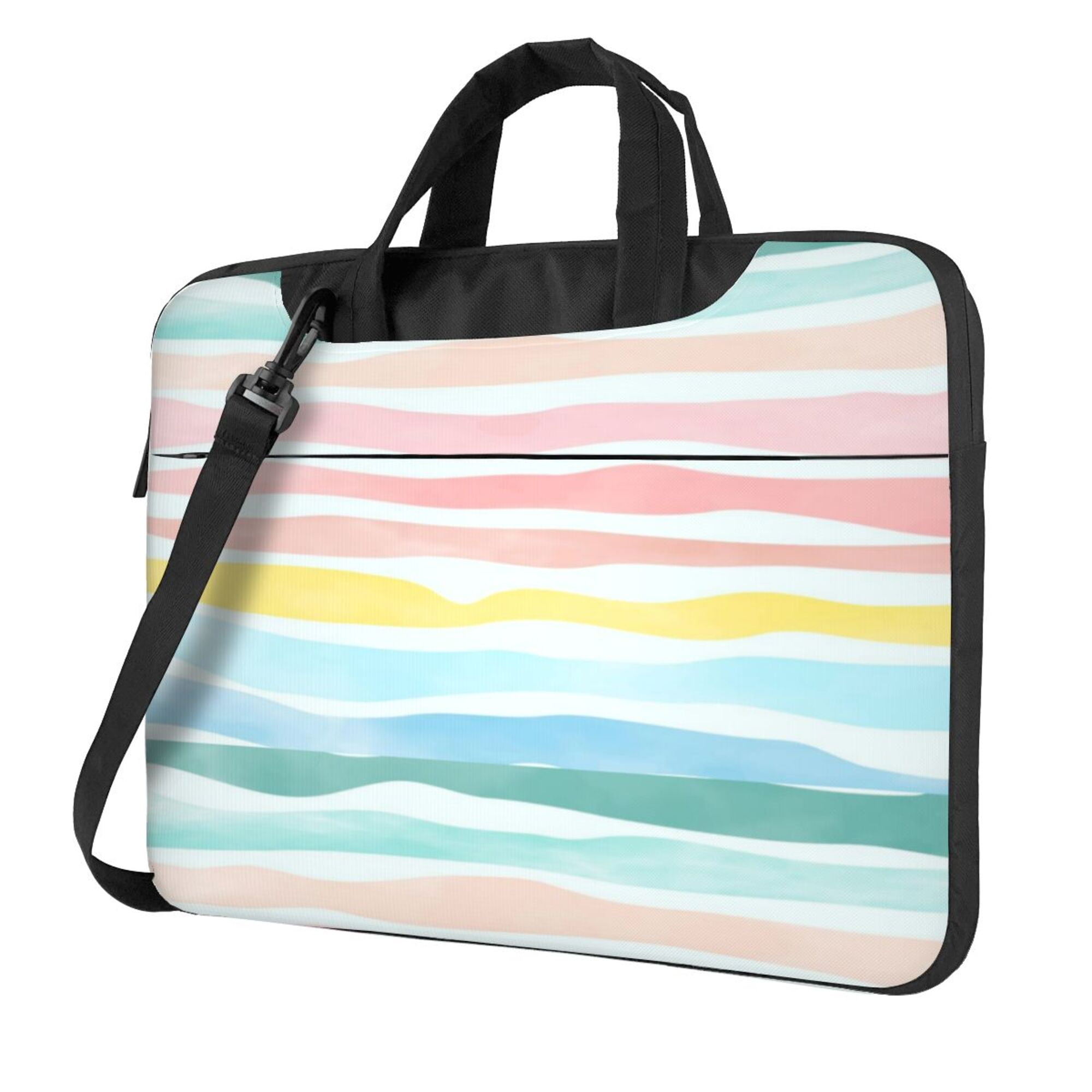 ZICANCN Laptop Case 14 inch, Colorful River Lines Work Shoulder ...