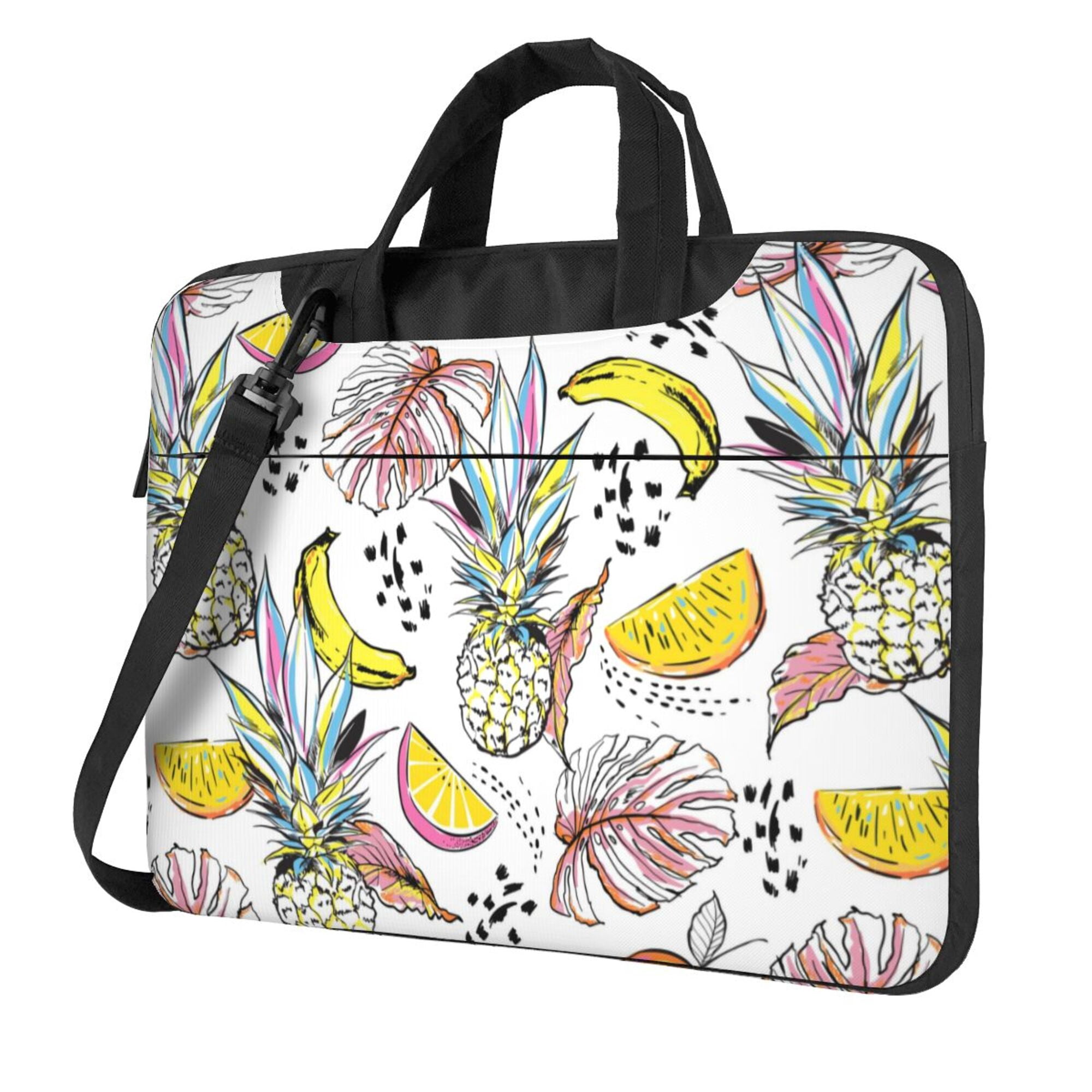 ZICANCN Laptop Case 14 inch, Fruit Doodle Plant Sketch Work Shoulder ...