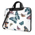 thumbnail image 1 of ZICANCN Laptop Case 14 inch, Funny Butterfly Work Shoulder Messenger Business Bag for Women and Men, 1 of 9
