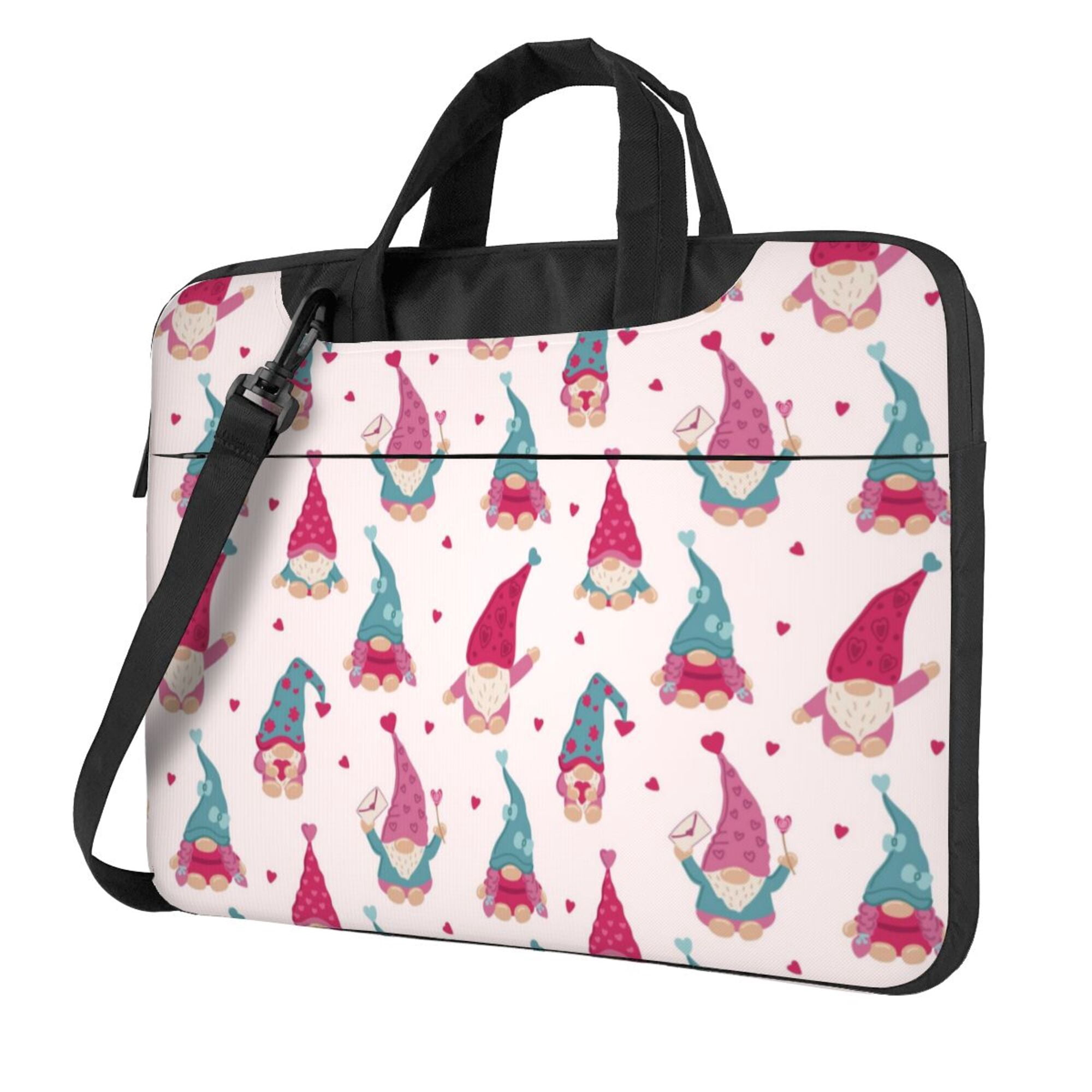 Laptop Messenger Bag With Magic Gnomes Design – 15.7 Inch Shoulder Bag For Work & Travel