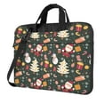 thumbnail image 1 of ZICANCN Laptop Case 14 inch, Happy Christmas Tree Snowman Work Shoulder Messenger Business Bag for Women and Men, 1 of 9
