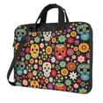 thumbnail image 1 of ZICANCN Laptop Case 14 inch, Mexican Flowers Sugar Skull Work Shoulder Messenger Business Bag for Women and Men, 1 of 7