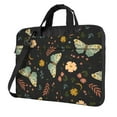 thumbnail image 1 of ZICANCN Laptop Case 14 inch, Moths Leaves Seamless Floral Work Shoulder Messenger Business Bag for Women and Men, 1 of 7