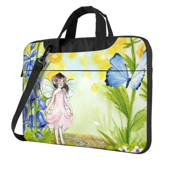 ZICANCN Laptop Case 14 inch, fairy fantasy Work Shoulder Messenger Business Bag for Women and Men