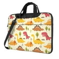 thumbnail image 1 of ZICANCN Laptop Case 15.6 inch, Cartoon Fun Colorful Dinosaurs Work Shoulder Messenger Business Bag for Women and Men, 1 of 9