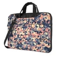 thumbnail image 1 of ZICANCN Laptop Case 15.6 inch, Colored Pink Squares Work Shoulder Messenger Business Bag for Women and Men, 1 of 9