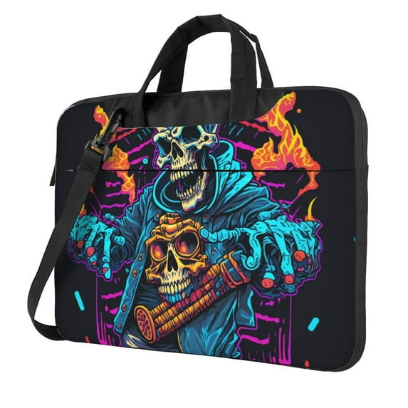 ZICANCN Laptop Case 15.6 inch, Realidtic Evil Sins Work Shoulder Messenger Business Bag for Women and Men