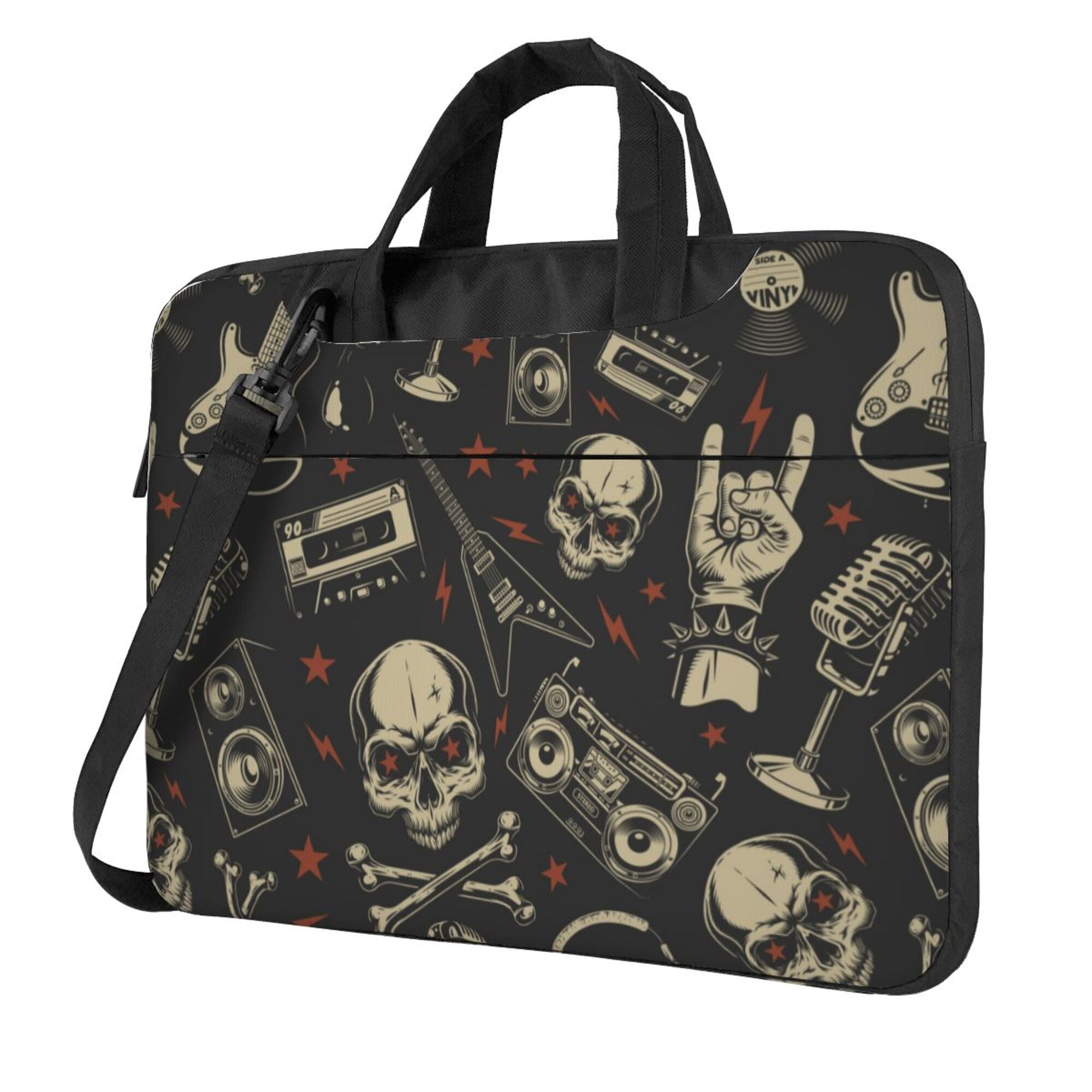 ZICANCN Laptop Case 15.6 inch, Skeleton Guitar Music Work Shoulder ...