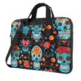 thumbnail image 1 of ZICANCN Laptop Case 15.6 inch, Skull of Death Work Shoulder Messenger Business Bag for Women and Men, 1 of 9