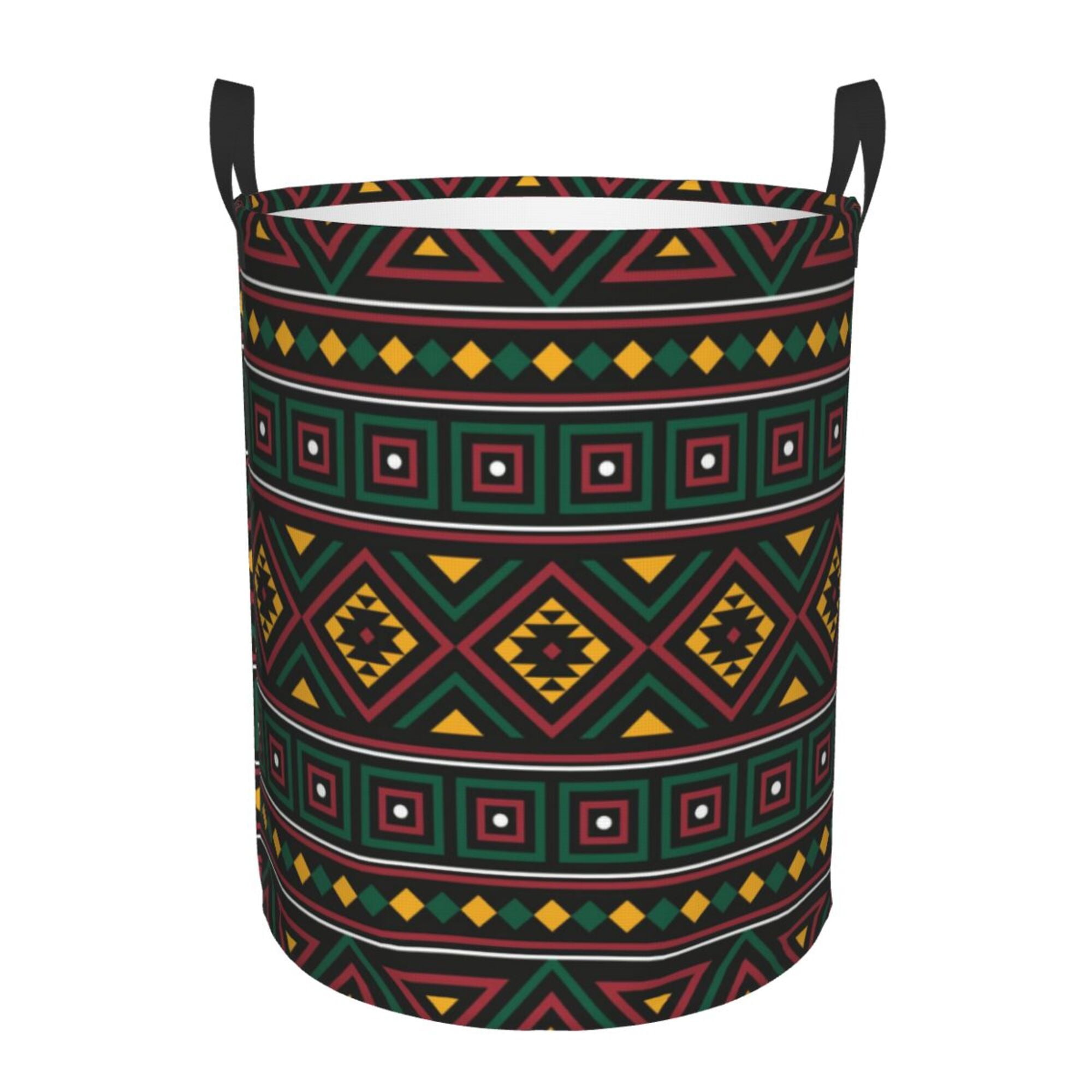 Blue Neon Color Indian Aztec Laundry Basket