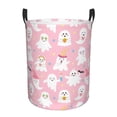 thumbnail image 1 of ZICANCN Laundry Basket Organizer, Cute Pink Ghost Creepy Boo Collapsible Hamper for Bathroom Bedroom Laundry Room, Medium Size, 1 of 7