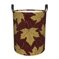 thumbnail image 1 of ZICANCN Laundry Basket Organizer, Fall Leaf Autumn Foliage Golden Collapsible Hamper for Bathroom Bedroom Laundry Room, Medium Size, 1 of 7