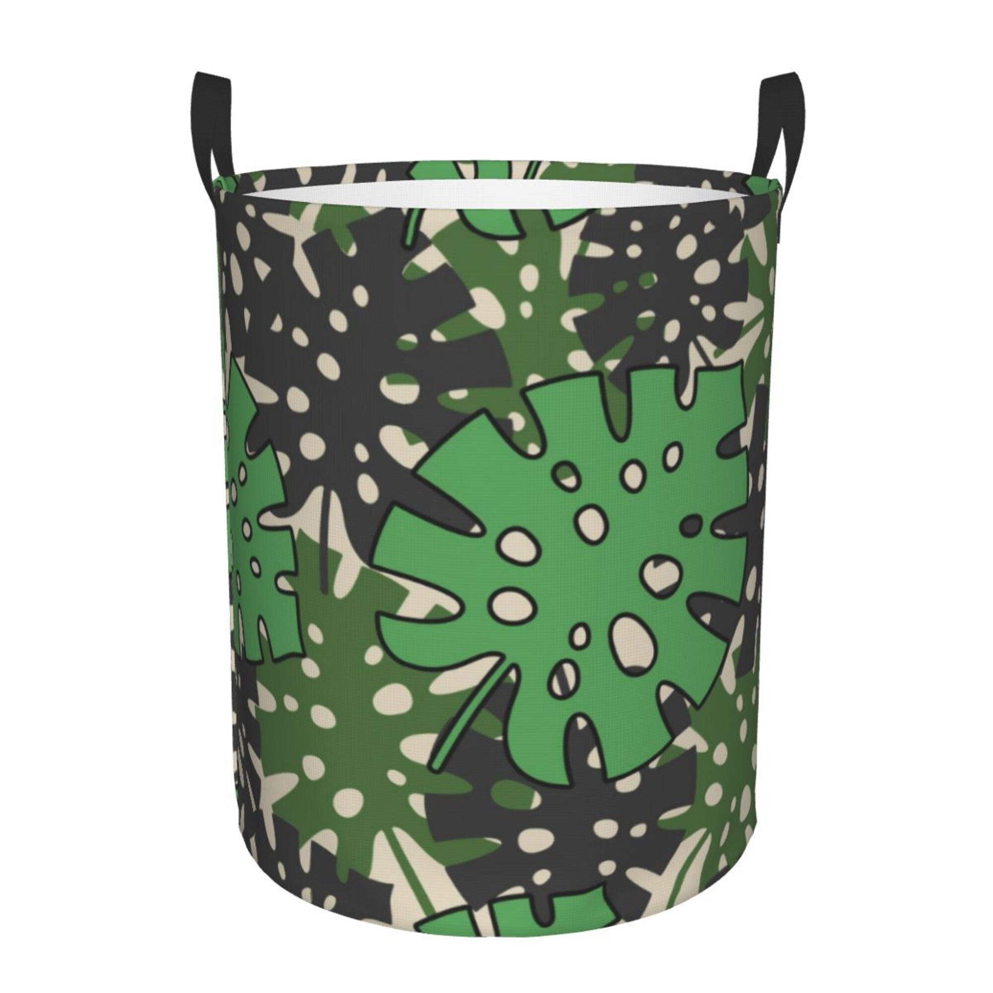 Green Palm Tree Hawaiin Print Laundry Basket