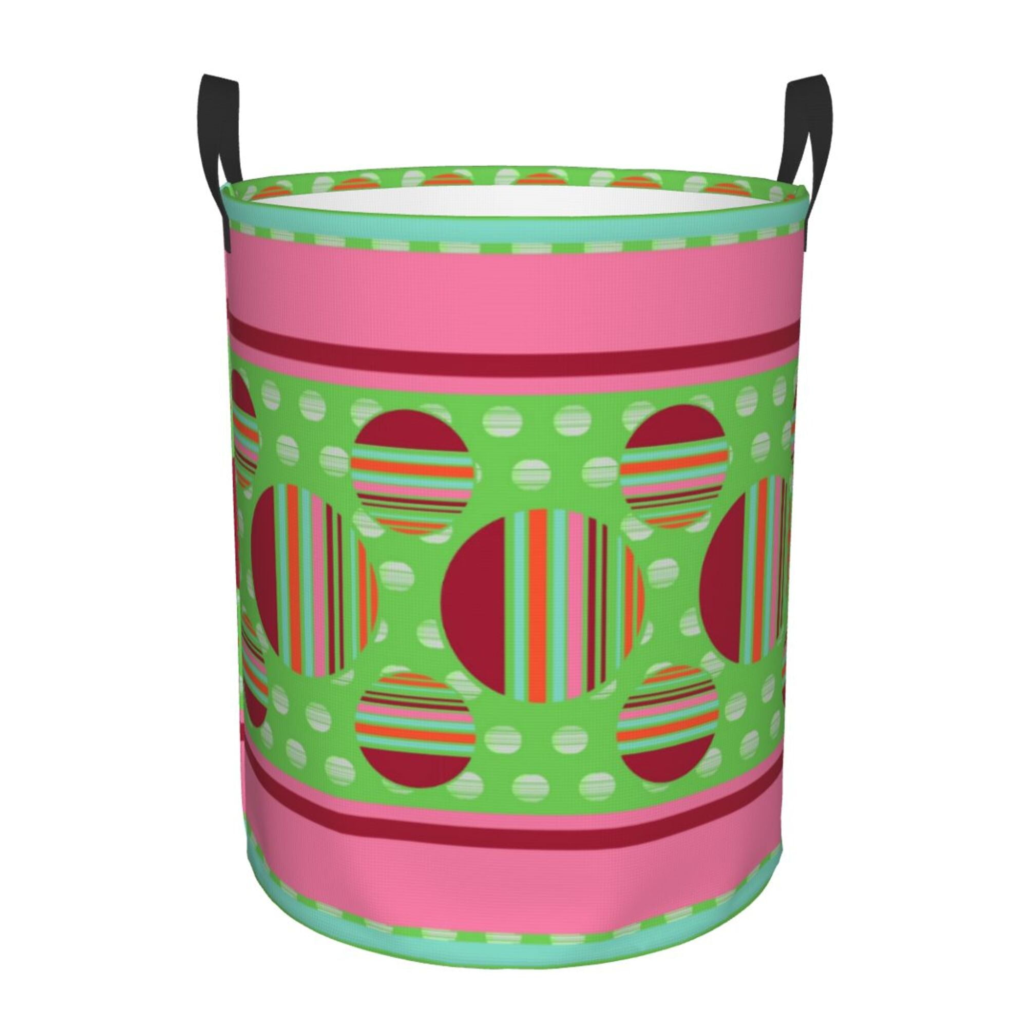 Neon Color Indian Aztec Doodle Laundry Basket
