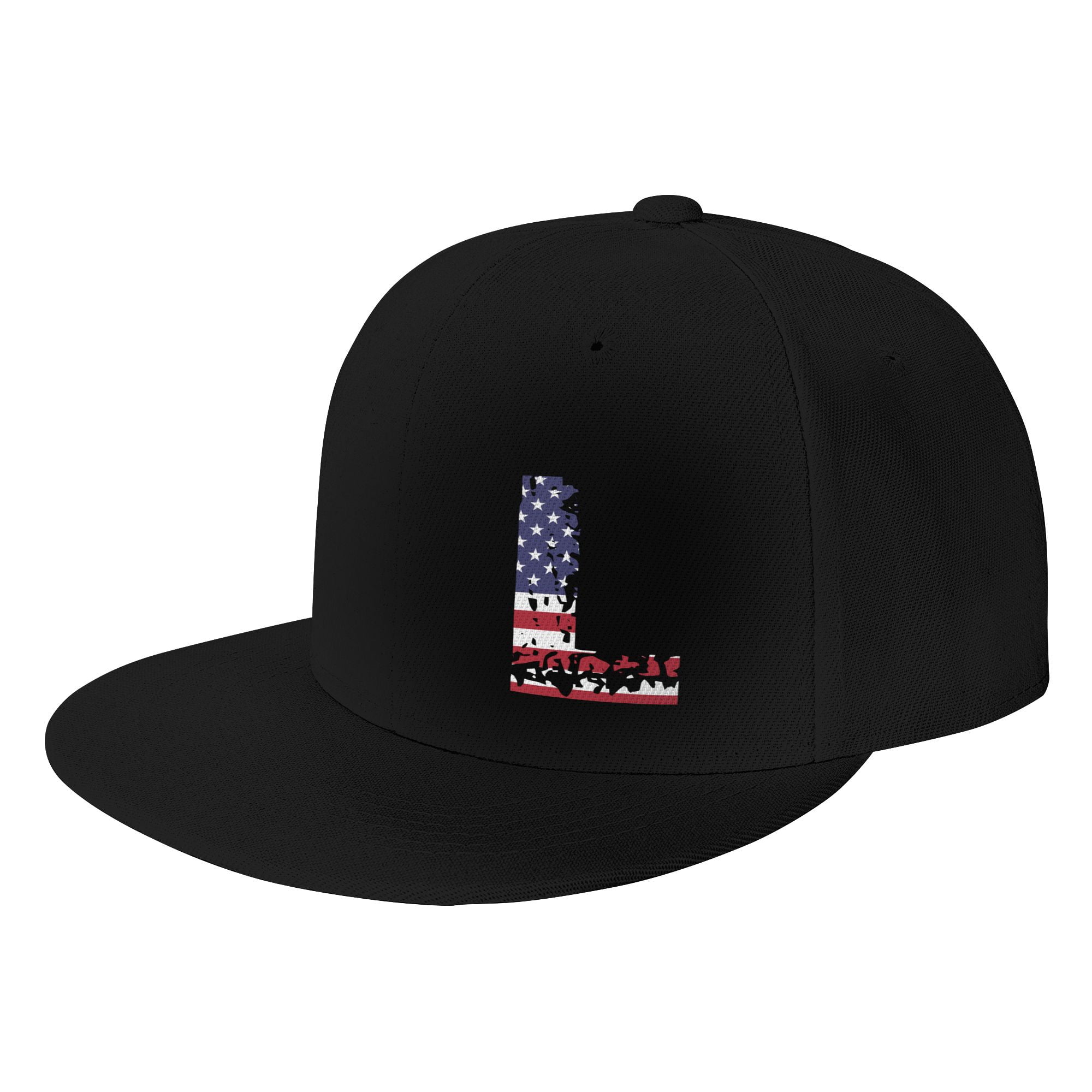 LANGZHEN American Flag Baseball Cap – Adjustable Snapback, Mesh Back, Black Camo