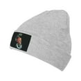 thumbnail image 1 of ZICANCN Ocean Fish Pollution Knit Beanie Hat, Winter Cap Soft Warm Classic Hats for Men Women, Gray, 1 of 8