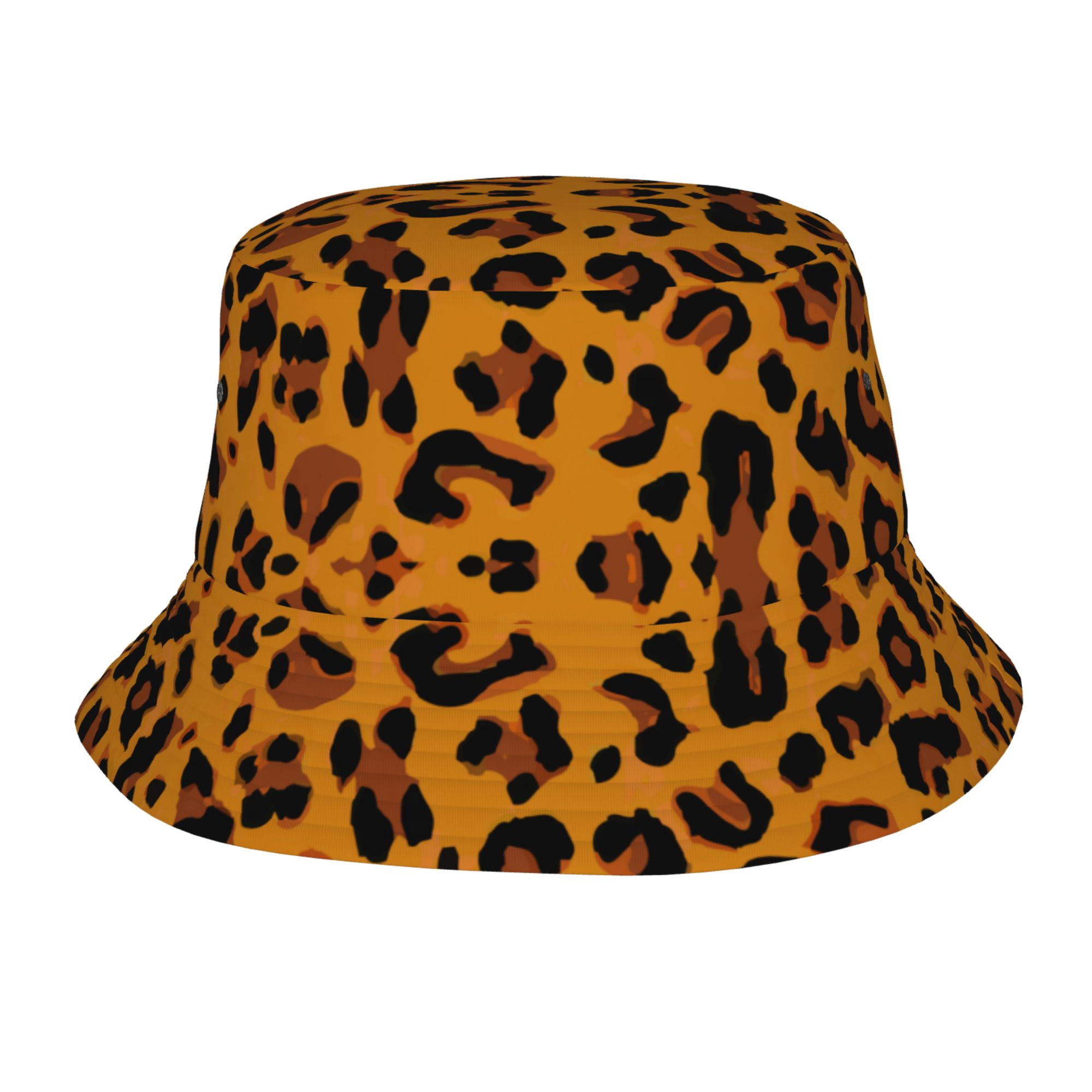 Orange Textured Bucket Hat FJQWKLF Tiger Orange Skin Texture Unisex Bucket Hat Fashion  main image 4