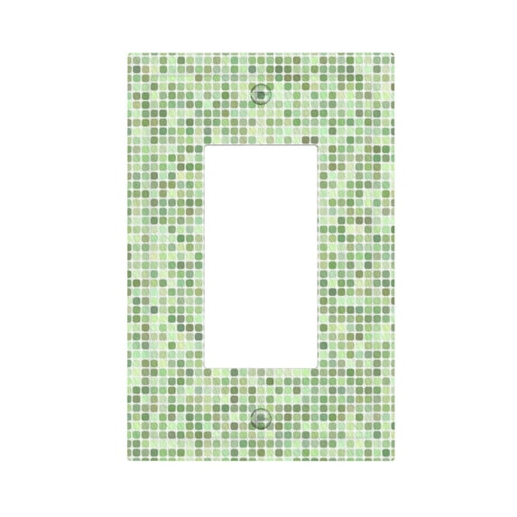 ZICANCN Outlet Covers Wall Plate, Abstract Geometric Squares Texture Light Switch Cover Decorative, Duplex Toggle Combo 1-Gang