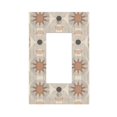 thumbnail image 1 of ZICANCN Outlet Covers Wall Plate, Abstract Hippie Boho Background Light Switch Cover Decorative, Duplex Toggle Combo 1-Gang, 1 of 9