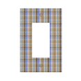 thumbnail image 1 of ZICANCN Outlet Covers Wall Plate, Abstract Plaid Style Light Switch Cover Decorative, Duplex Toggle Combo 1-Gang, 1 of 9
