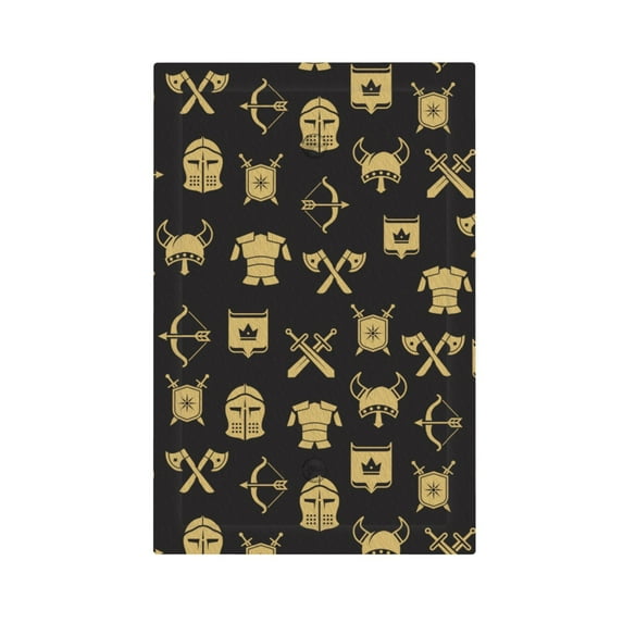 ZICANCN Outlet Covers Wall Plate, Ancient Knight Armor Light Switch Cover Decorative, Duplex Toggle Combo 1-Gang