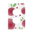 thumbnail image 1 of ZICANCN Outlet Covers Wall Plate, Blooming Cartoon Rose Flowers Light Switch Cover Decorative, Duplex Toggle Combo 1-Gang, 1 of 9