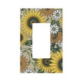 thumbnail image 1 of ZICANCN Outlet Covers Wall Plate, Boho Floral Ethnic Sunflower Light Switch Cover Decorative, Duplex Toggle Combo 1-Gang, 1 of 9