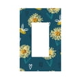 thumbnail image 1 of ZICANCN Outlet Covers Wall Plate, Cartoon Bee Heart Floral Light Switch Cover Decorative, Duplex Toggle Combo 1-Gang, 1 of 9