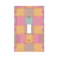 thumbnail image 1 of ZICANCN Outlet Covers Wall Plate, Colorful Puzzle Grid Light Switch Cover Decorative, Duplex Toggle Combo 1-Gang, 1 of 9