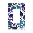 thumbnail image 1 of ZICANCN Outlet Covers Wall Plate, Crazy Blue Skeletons Skulls Light Switch Cover Decorative, Duplex Toggle Combo 1-Gang, 1 of 9