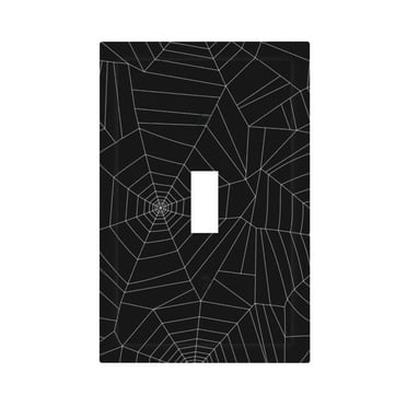 ZICANCN Outlet Covers Wall Plate, Horror Spider Cover Cobweb Light Switch Cover Decorative, Duplex Toggle Combo 1-Gang