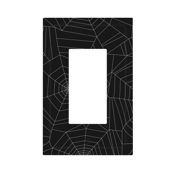 ZICANCN Outlet Covers Wall Plate, Horror Spider Cover Cobweb Light Switch Cover Decorative, Duplex Toggle Combo 1-Gang