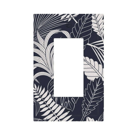 ZICANCN Outlet Covers Wall Plate, Jungle Blue Tropical Light Switch Cover Decorative, Duplex Toggle Combo 1-Gang