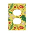 thumbnail image 1 of ZICANCN Outlet Covers Wall Plate, Lots Cartoon Vegetables Light Switch Cover Decorative, Duplex Toggle Combo 1-Gang, 1 of 9