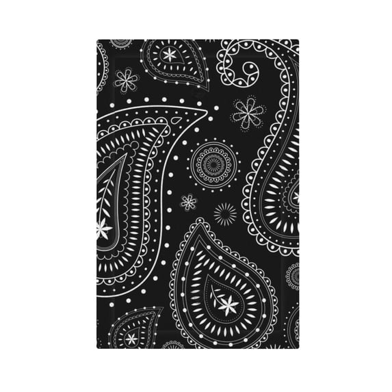 ZICANCN Outlet Covers Wall Plate, Paisley Black Abstract Aesthetic Light Switch Cover Decorative, Duplex Toggle Combo 1-Gang