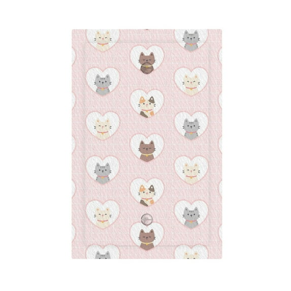ZICANCN Outlet Covers Wall Plate, Pink Lovely Cat Light Switch Cover Decorative, Duplex Toggle Combo 1-Gang