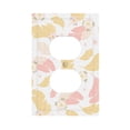 thumbnail image 1 of ZICANCN Outlet Covers Wall Plate, Pink Spring Flowers Leaves Light Switch Cover Decorative, Duplex Toggle Combo 1-Gang, 1 of 9