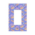 thumbnail image 1 of ZICANCN Outlet Covers Wall Plate, Purple Easter Celebration Egg Light Switch Cover Decorative, Duplex Toggle Combo 1-Gang, 1 of 9