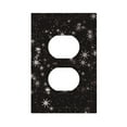 thumbnail image 1 of ZICANCN Outlet Covers Wall Plate, Snow Snowflake Light Switch Cover Decorative, Duplex Toggle Combo 1-Gang, 1 of 9