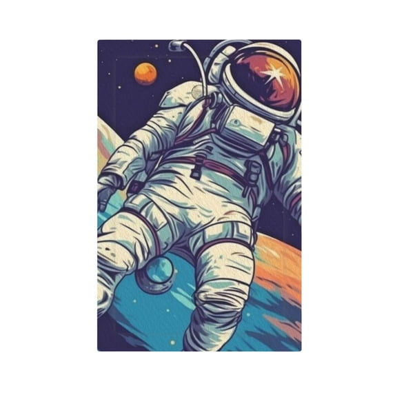 ZICANCN Outlet Covers Wall Plate, Space Galaxy Astronaut Light Switch Cover Decorative, Duplex Toggle Combo 1-Gang