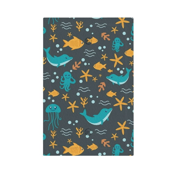 ZICANCN Outlet Covers Wall Plate, Starfish Beach Ocean Light Switch Cover Decorative, Duplex Toggle Combo 1-Gang