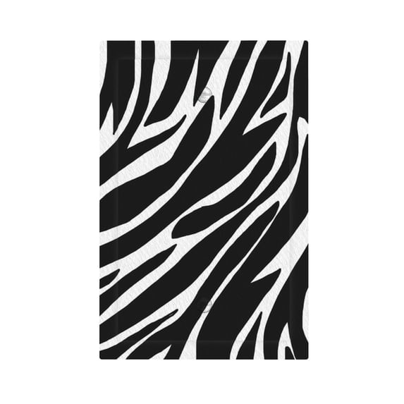 ZICANCN Outlet Covers Wall Plate, Zebra Animal Pattern Texture Light Switch Cover Decorative, Duplex Toggle Combo 1-Gang