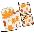 thumbnail image 1 of ZICANCN Oven Mitts and Pot Holders Sets, Nature Autumn Abstract Leaf Baking Sets Kitchen Heat Resistant 4 Pieces, 1 of 8